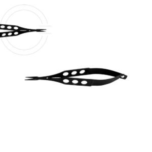 Micro Porta Aghi Castroviejo Retto 10 cm Black Line