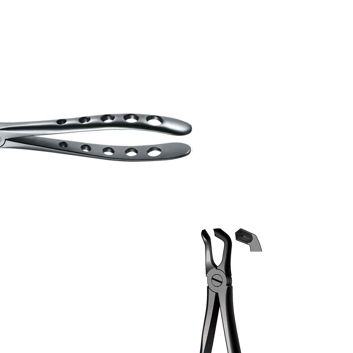 Pinza da estrazione per terzi molari inferiori Fig. 79 Black Line