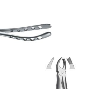Pinza da estrazione per molari superiori destri Fig. 89