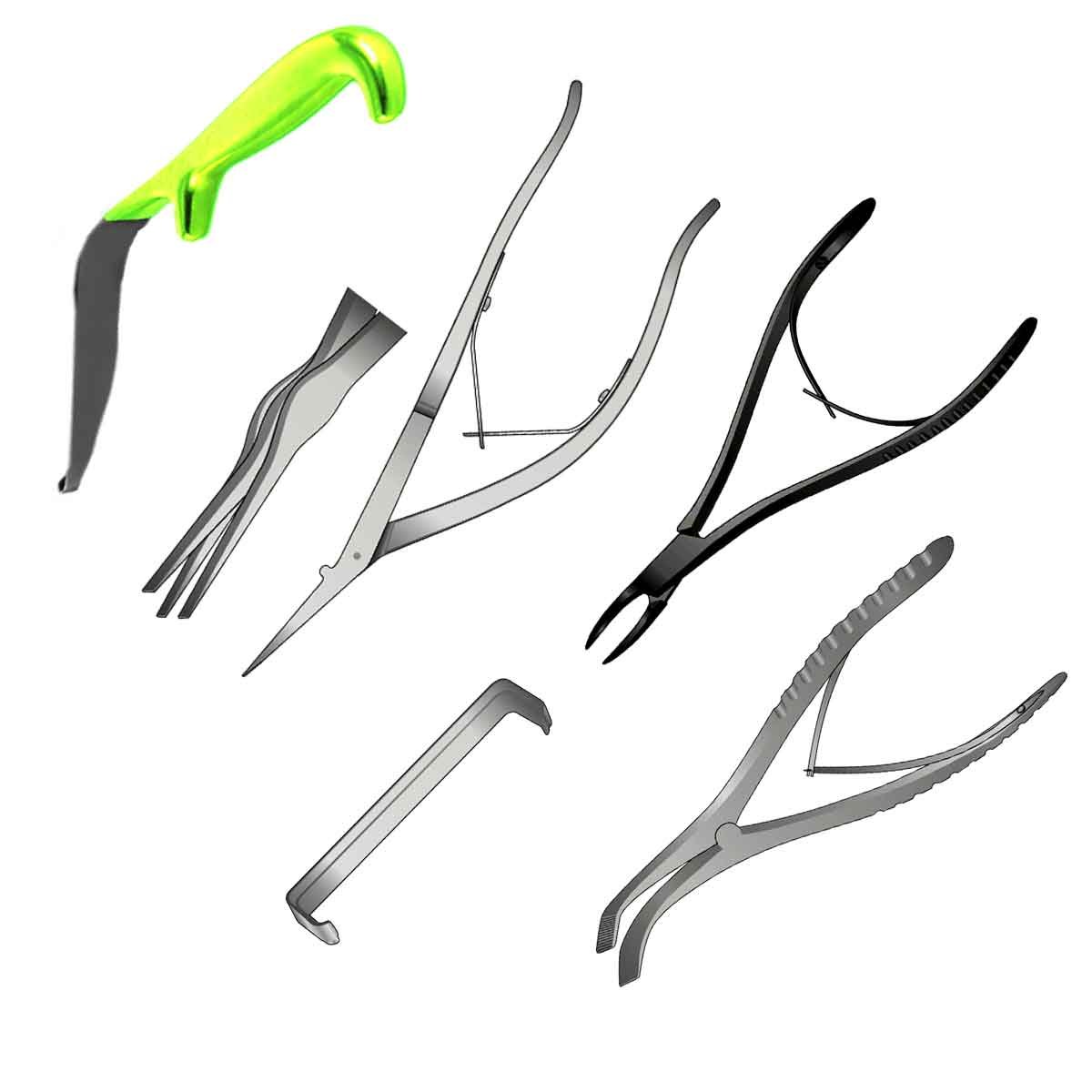 Set di strumenti per chirurgia maxillo-facciale