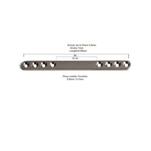 Placca Sostén 2.0mm 8 Orificos