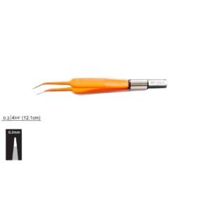 Pinza bipolare Silver curva antiaderente EU 12 cm