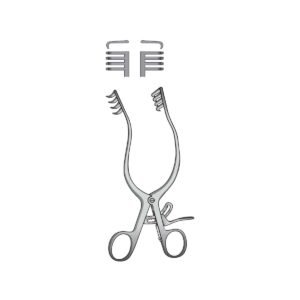 Divaricatore di Autorretención Adson 26cm