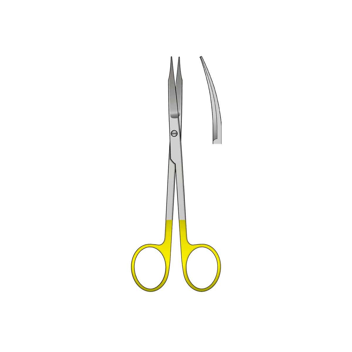 Forbice Goldman Fox curva Tc 13cm