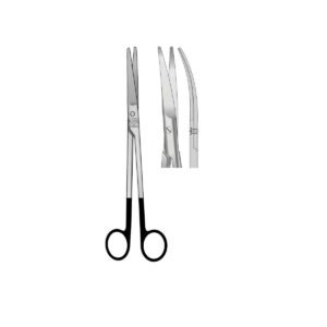 Forbice Mayo curva TC Black Line 17 cm